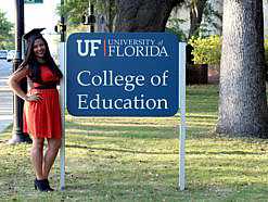 Karina Cabrera graduated from the University of Florida with a degree in special education.