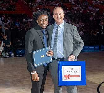 Frank Beauchamp and his Carnival mentor Ben Levy.