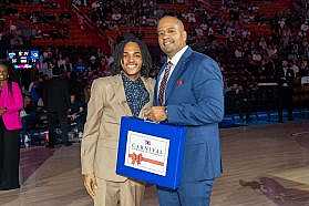 William Roundtree and his Carnival mentor Javonte Anyabwele.