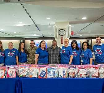 making military care packages.