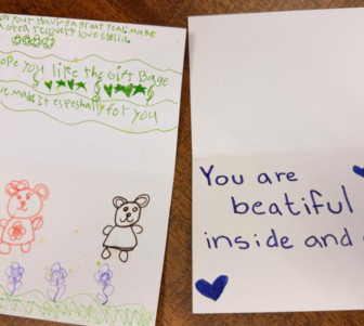 Letters for children in the hospital.