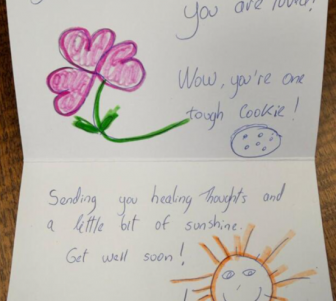 Letters for children in the hospital.
