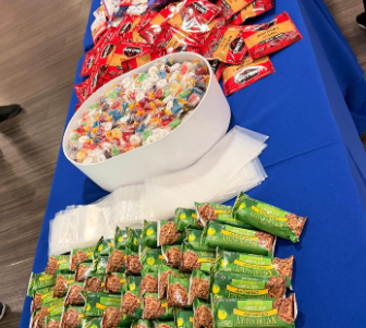 making military care packages.