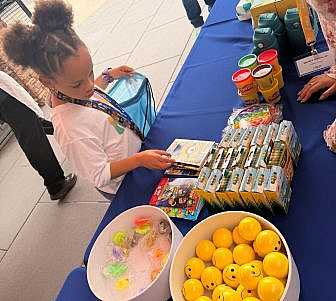 Care packages for children in the hospital.