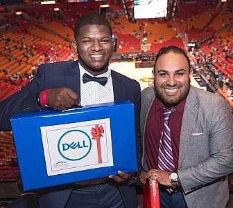 Jaheim Golden with his mentor.