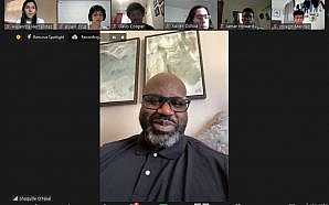 Shaq on Zoom.