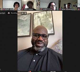 Shaq on Zoom.