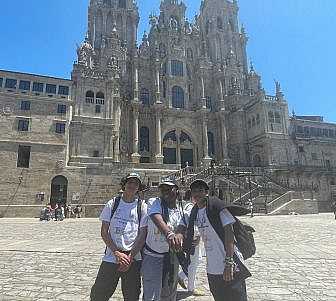 Trekking across Spain.