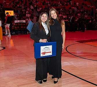 Alejandra Salazar and her mentor Yarelis Ramirez.
